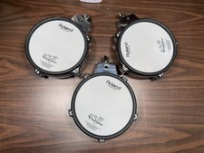 3 Pack Roland PD-85 Dual Trigger Mesh Head V-Drum Trigger Pads - Black - JX30326