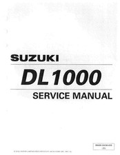 2002 Suzuki DL1000 Service Manual