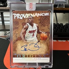 2024-25 Panini Origins Provenance On card Autograph Dwayne Wade 5/15