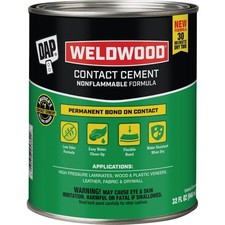 DAP Weldwood Qt. Nonflammable Contact Cement 7079825332 DAP Weldwood 7079825332