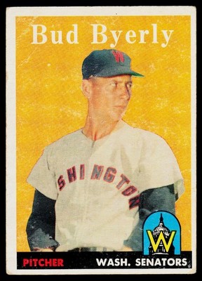 1958 Topps Baseball Set Break #72 Bud Byerly