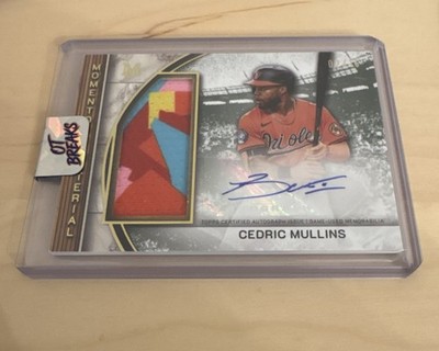 2025  Topps Museum Jumbo City Connect Patch Autograph Cedric Mullins Orioles
