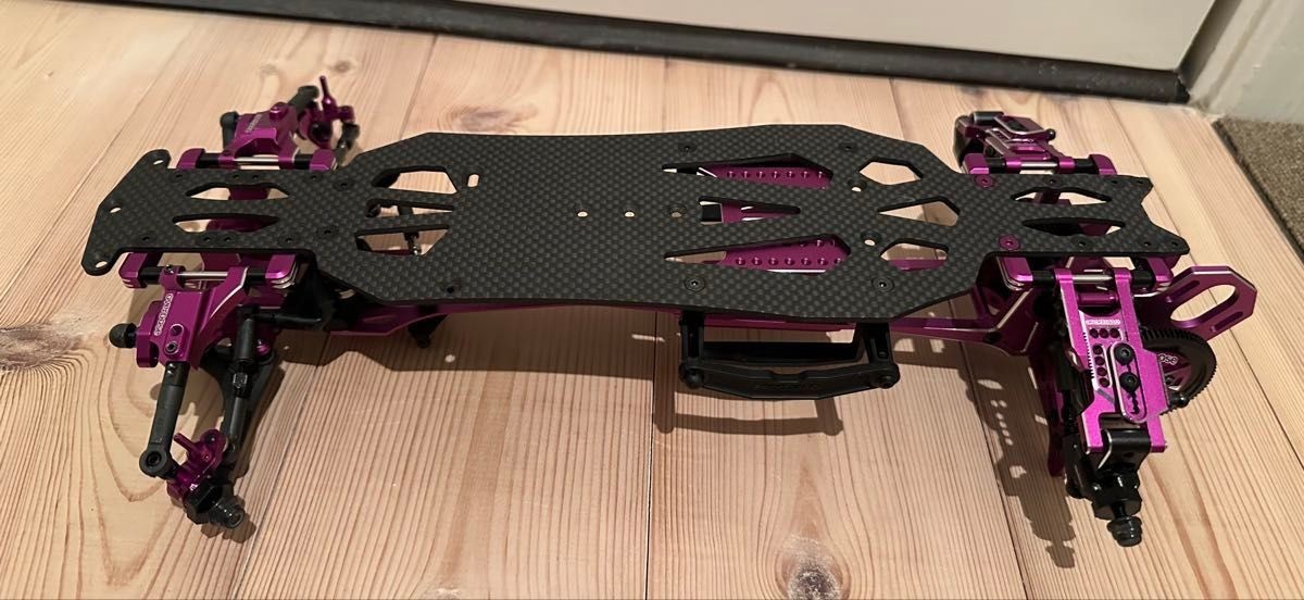 Overdose GALM Ver2 Anti Chassis 1/10 Purple Drift RC Car Complete