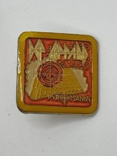 1980's Vintage Enamel Brass - Def Leppard - Pyromania Hat Jacket Vest Pin