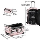 Byootique Dance Competition Bag with Wheels Dance Suitcase Travel Duffle FA Rose — photo 9