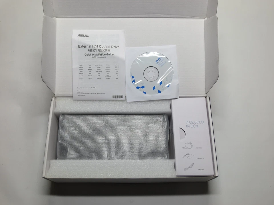 Внешнее устройство записи Blu-Ray ASUS USB 12x для Apple Mac Windows, BW-12D1S-U - Изображение 3 из 4