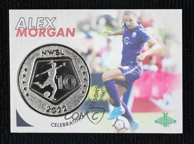 2022 Parkside Paramount NWSL 10 Seasons Coin /500 Alex Morgan #CR2 5f0