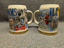 (2) 1991 Vintage Anheuser Busch "Illinois State" Special Event Stein SO54808