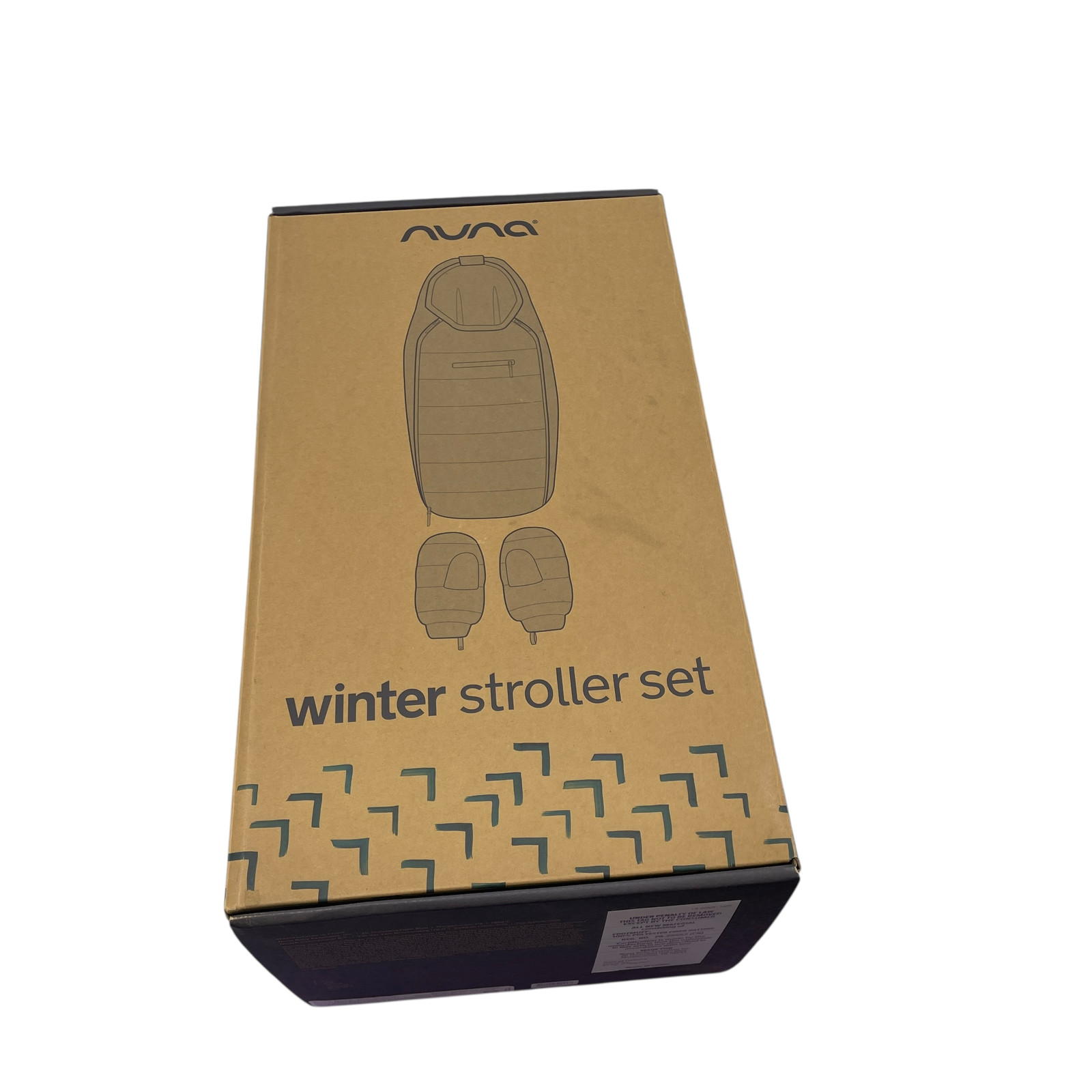 FG00000CVR Nuna Footmuff Winter Stroller Set in Caviar #N9997 (AR)