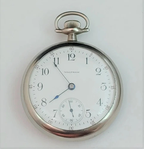 Antique 1906 WALTHAM Open Face Size 18s Pocket Watch
