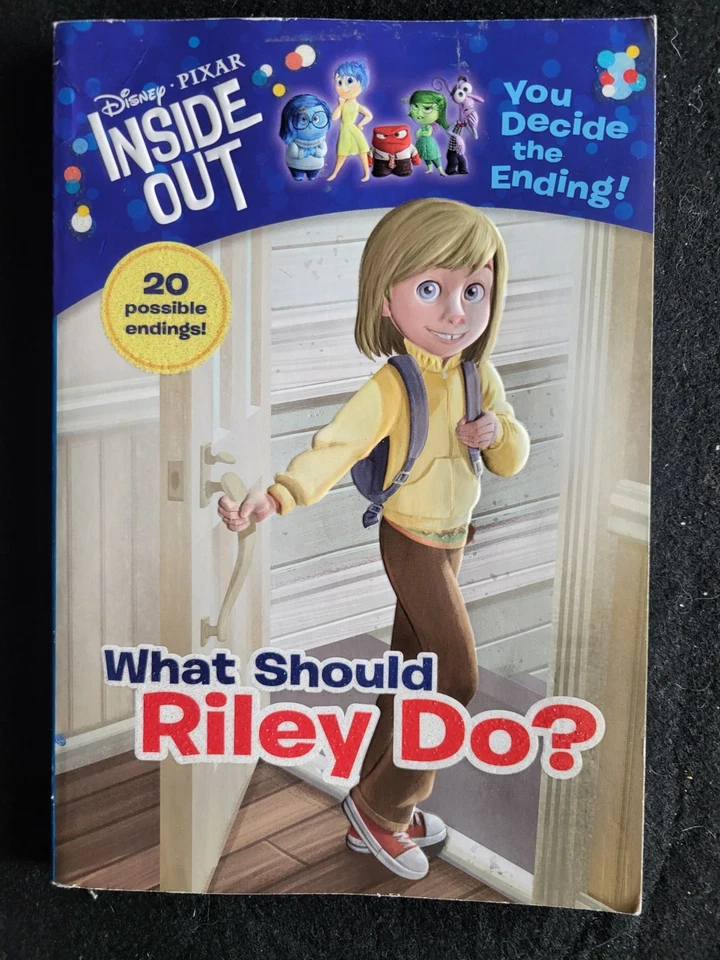 Libro de Disney Pixar Inside Out ¡Qué debería hacer Riley y olvidar esto! Lote de 2 botas Foto 4 de 4