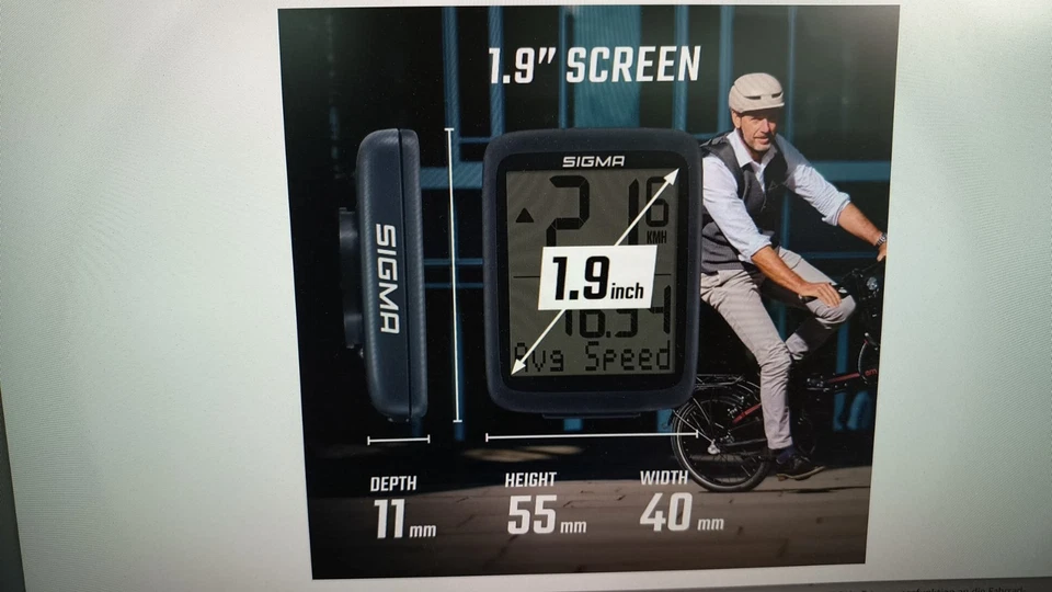 SW-0221 Sigma Sport BC 8.0 WIRED Fahrradcomputer, unisex,schwarz B-WARE - Bild 3 von 4