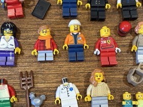 LEGO City Minifigures Figures Lot Airport 60102 Musicians Babies Grandma Hot Dog