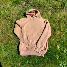 Adidas XL Hoodie Aesthetic Sand Beige Tan Pullover Oversized Heavyweight Fleece