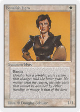 Benalish Hero (MP) Unlimited Edition 2ED Magic MTG