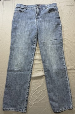 Gloria Vanderbilt Women Jeans Plus Size  10R  Blue Jeans Amanda Straight Leg