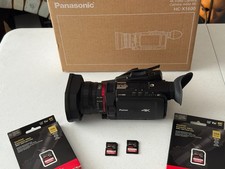 Panasonic HC X1600C 4K video camera 1 month old, 6 hours use, + 2 x 256GB cards