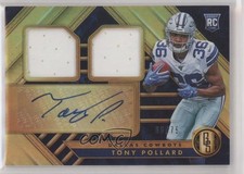 2019 Panini Gold Standard Rookie Jersey Double 66/75 Tony Pollard #268 Auto nr2