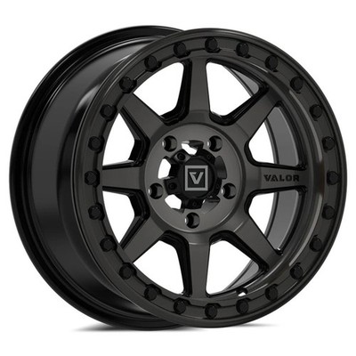 Valor Offroad Dark Tint V13 UTV Beadlock Wheel - 15x7/+10mm (4+3)/5x114.3(5x4.5)