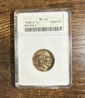 1938 D Buffalo Nickel, MS 65 ANACS
