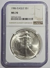 1986 American Silver Eagle ~ NGC MS70 ~ Brown Label (N110)