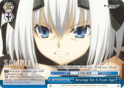 Revenge for 5 Years Ago - DAL/W79-E100 - CC Near Mint Weiss Schwarz Date A Live