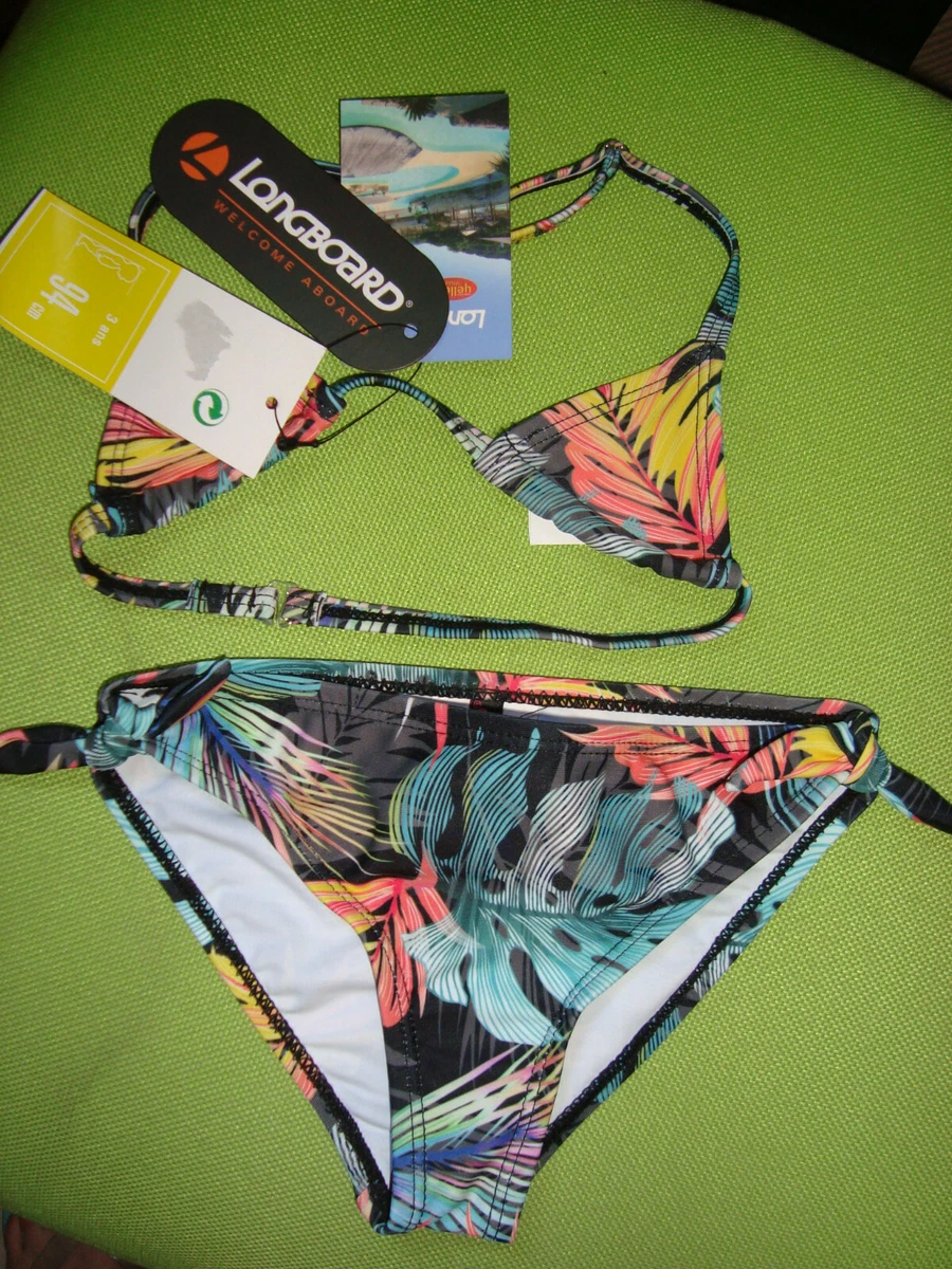 Maillot De Bain 3 Pièces Fille Taille Haute Avec Short – Imprimé Tropical – 9-16 Ans – Miyanuby