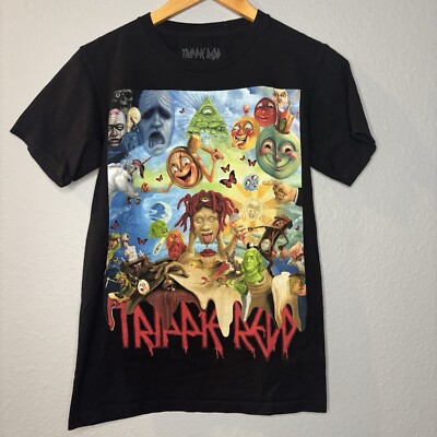 Trippie Redd T Shirt Men's Size XS Extra Small Black Rap Hip Hop World Tour