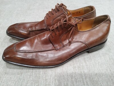 Mercanti Fiorentini Mens brown leather shoe, size 13 M Mercanti Fiorentini Italy Dress Shoes Mens 10M Brown Leather main image 4