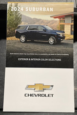 2024 CHEVY SUBURBAN 6-page Exterior/Interior Original Dealer Brochure