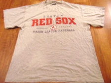VINTAGE VF KNITWEAR 2000 MLB BOSTON RED SOX GRAY T-SHIRT SIZE XL