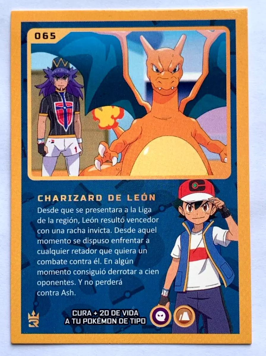 CARD POKEMON MASTER JOURNEYS 3R #065 CHARIZARD & LEON 2023 PERU TCG