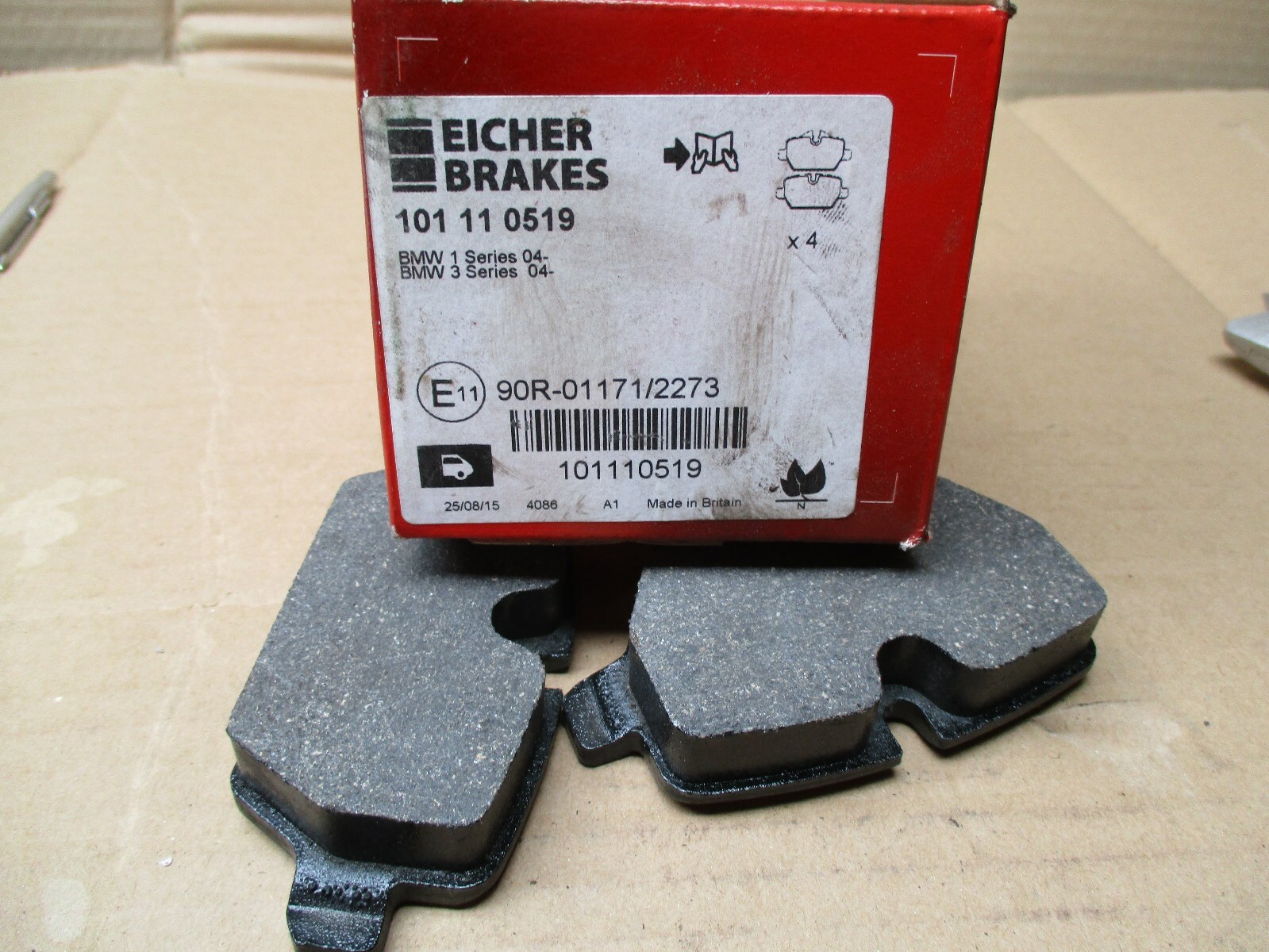 Eicher Brake Pads BMW 1 & 3 Series 2 Pads only 101110519 90R01171/