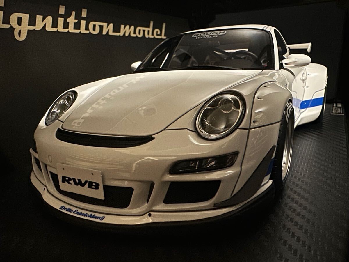 1/18 Ig3252 Rwb 997 Gt3 White Ignition Model Porsche Rauh 1/18 Ig3252 Rwb 997 Gt3 White Ignition Model Porsche Rauh