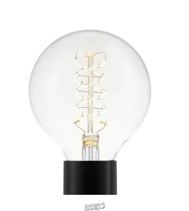40-Watt Equivalent G25 Dimmable Fine Filament LED Vintage Edison Light Bulb 2pk - Image 2 of 2