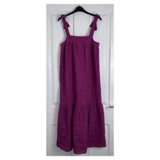 BNWT GEORGE @ ASDA PURPLE EMBROIDERED MIDI SUNDRESS SIZE 12 RRP £30