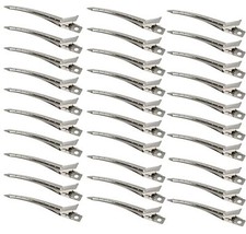 30 Pcs 3.5 Inch Duck Bill Hair Clips Metal Alligator Curl Clips Hair Pins
