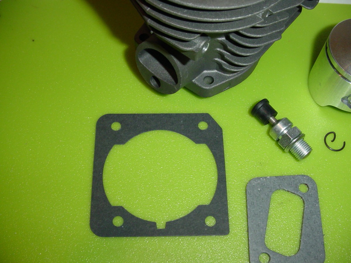 Kit Cilindro E Pistone 44mm Per Husqvarna 350 351 353 346 XP – Con Filtro Aria, Guarnizioni E Candela, Placcato NIKASIL