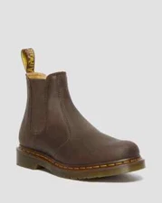 Dr. Martens 2976 27486201 Women's 12 Brown Leather Pull On Chelsea Boots RHS5127