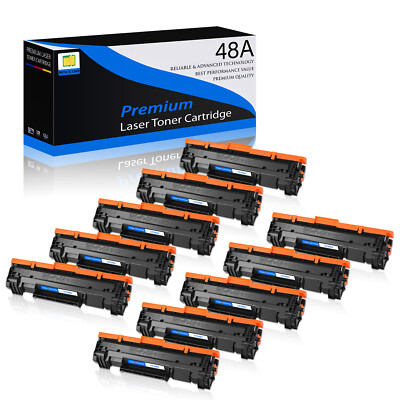 10PK Black CF248A 48A Toner for HP LaserJet Pro MFP M29 M28 M29a M29w M15 M16