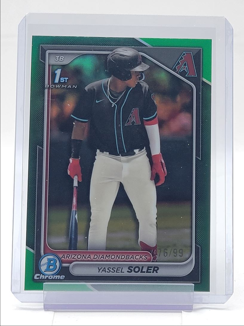YASSEL SOLER 2024 BOWMAN CHROME 1ST GREEN REFRACTOR /99 Q1940
