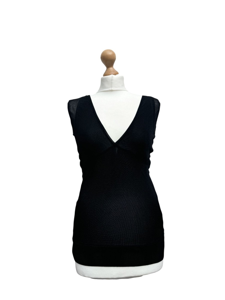 トップス 2005ss BALENCIAGA by Nicolas Ghesquiere Balenciaga by Nicolas Ghesquière SS 2005 Black Mesh Top Size 38