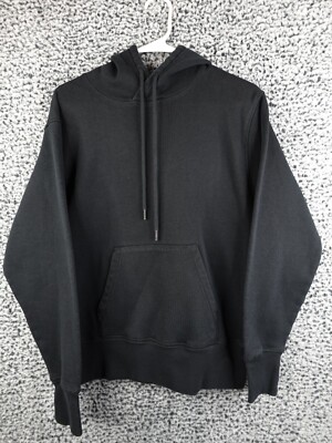 Jolyn Hoodie Sweatshirt Womens XS Black Pullover Hooded Solid Pockets Soft Logo