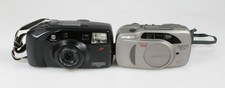 MINOLTA 35MM POINT  SHOOT FILM CAMERAS, SET OF 2, FOR PARTS