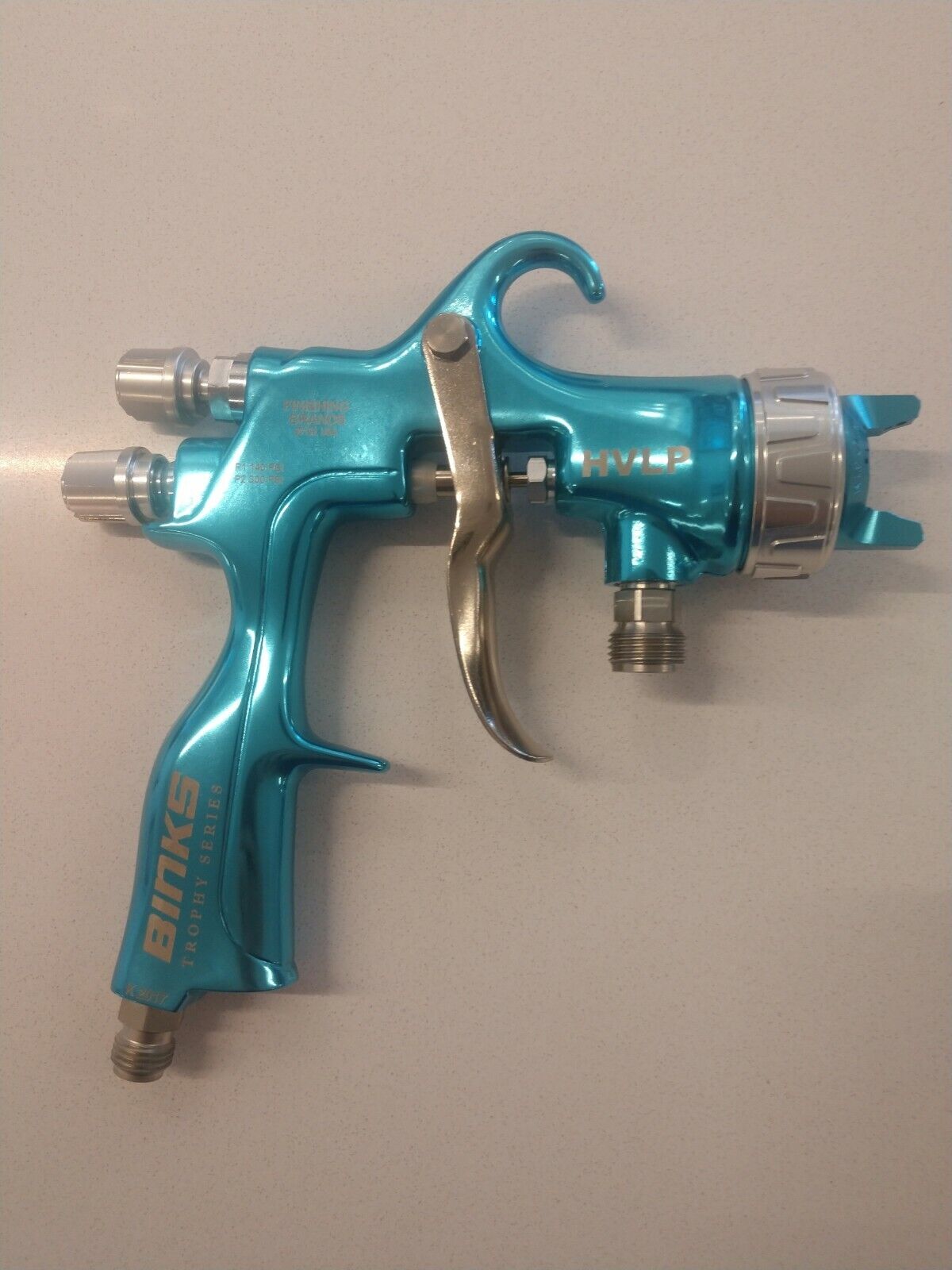 Binks Trophy Pressure Feed HVLP Spray Gun w/1.0mm spray nozzle
