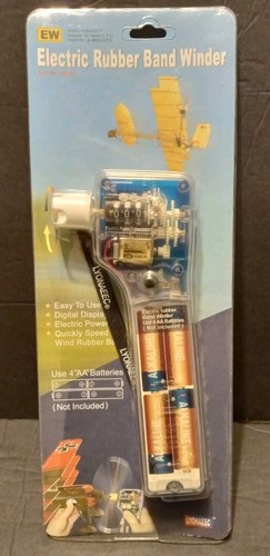 Lyonaeec Electric Rubber Band Winder With Revolution Counter For Airplanes 98102