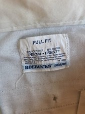 Vintage Sears Roebuck Work Pants Beige Size 42 28 Made In Usa