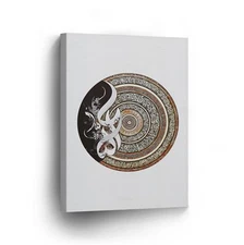 Islamic Wall Home Decor Art Arabic Calligraphy Bin Qalandar Canvas Print