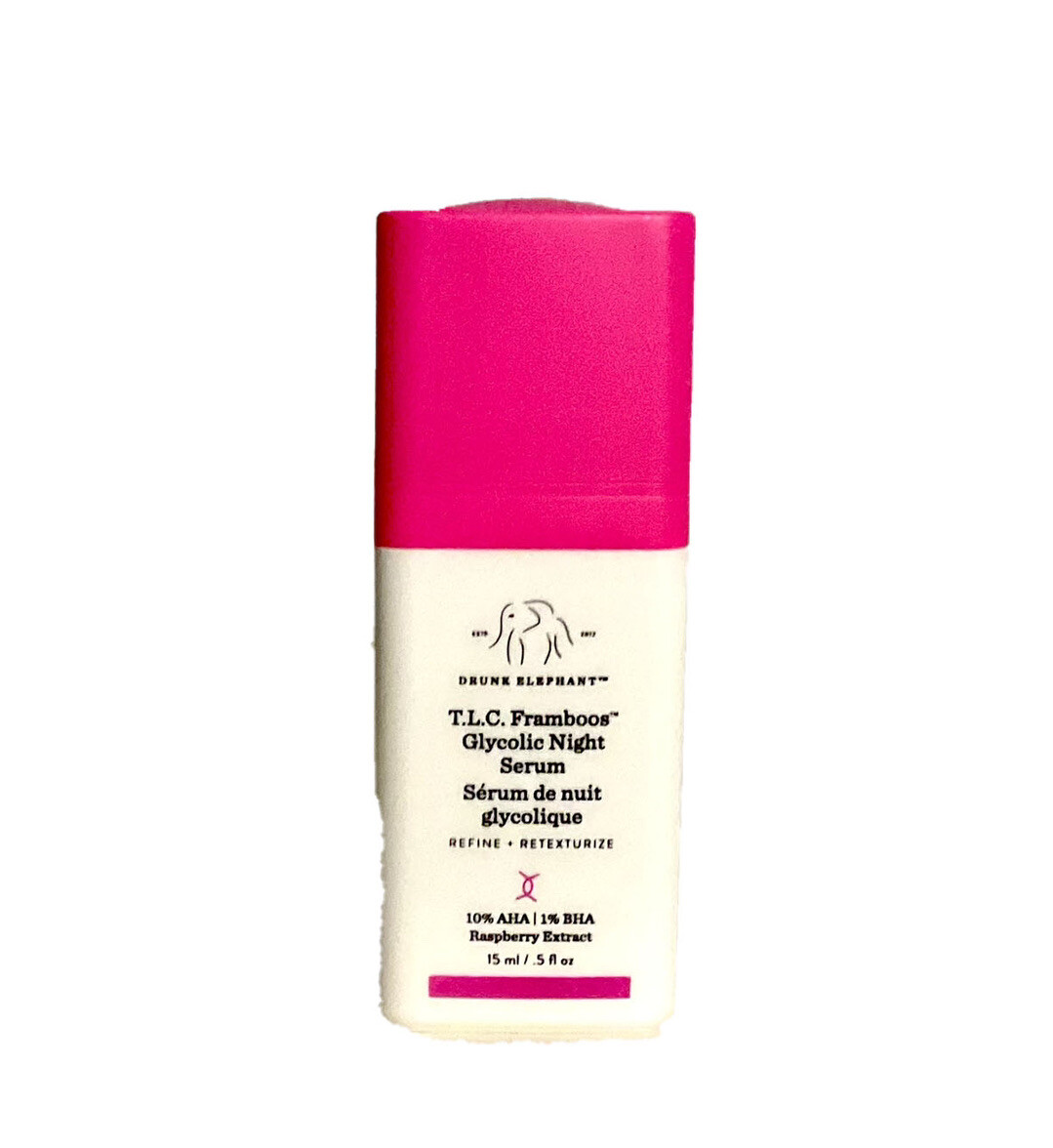 【未使用】DRUNK ELEPHANT Night Serum Drunk Elephant TLC FRAMBOOS GLYCOLIC NIGHT SERUM 15 ML/0.5 FL.OZ