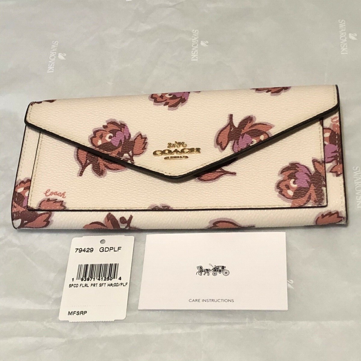 Coach FLORAL FLOWER Soft Wallet - NEW WITH TAG - SEE DETAILS | eBay